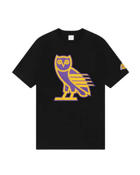 frynser Broom hjemmelevering OVO NBA LA Lakers T-Shirt Black – Lakers Store