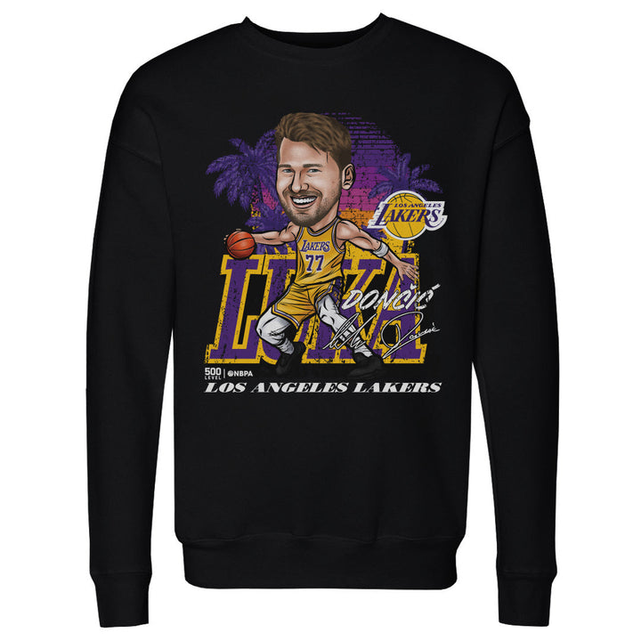 Luka Doncic Los Angeles Lakers City Cartoon WHT