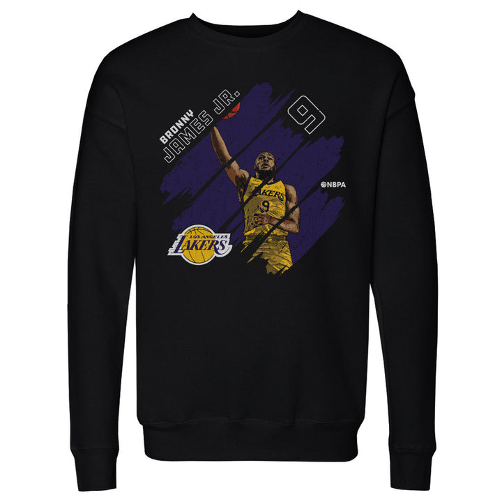 Bronny James Jr. Los Angeles Lakers Stripes WHT