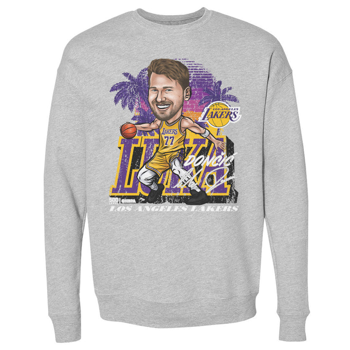 Luka Doncic Los Angeles Lakers City Cartoon WHT