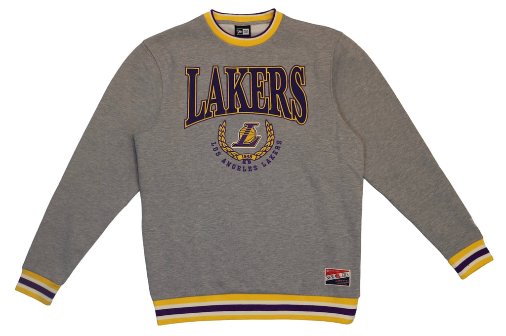 Lakers Throwback Brushed Heather Fleece Crew – Lakers Store