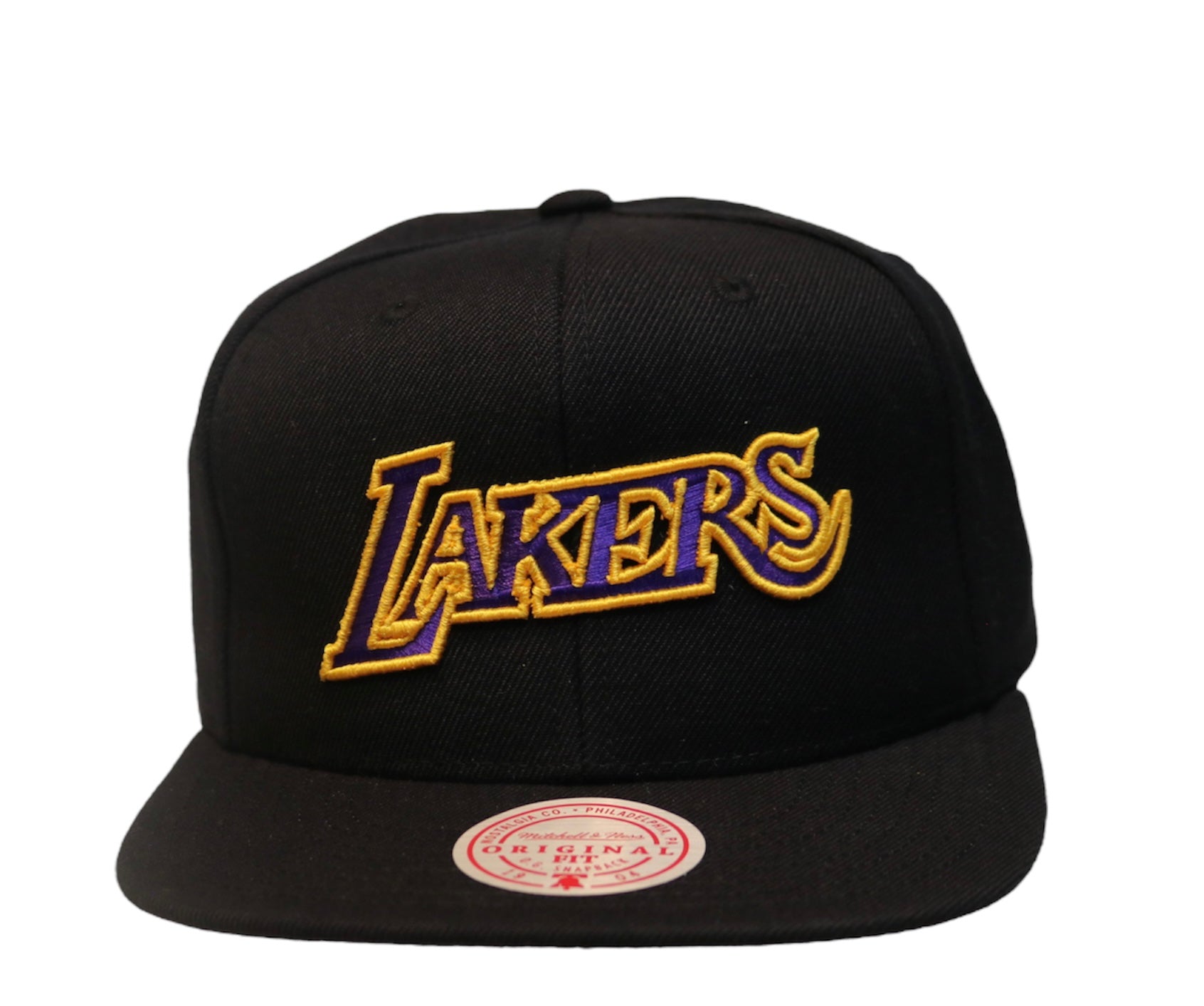 Los Angeles Lakers Purple Script Mitchell & Ness Snapback Hat