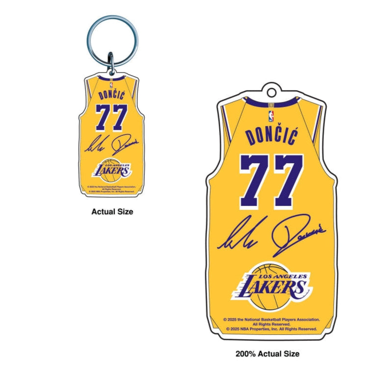 Lakers Dončić Icon Jersey Acrylic Keychain