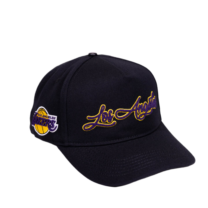Lakers City Signature Pinch Front Snapback Hat