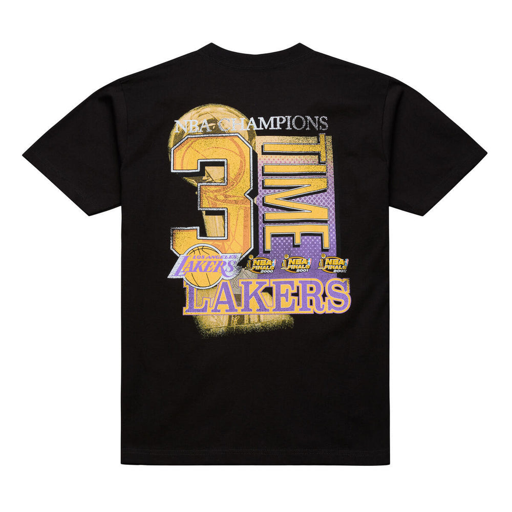Lakers Black B2B2B Champs Rings SS Tee - Lakers Store