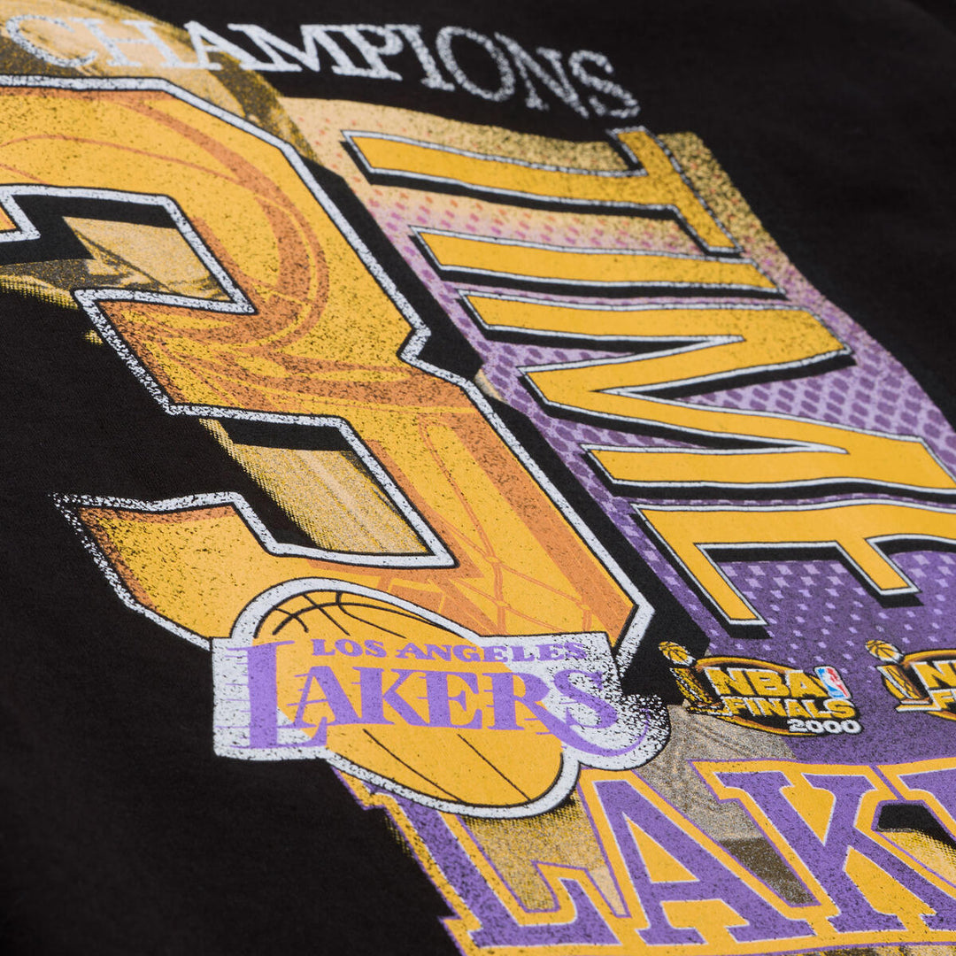 Lakers Black B2B2B Champs Rings SS Tee - Lakers Store