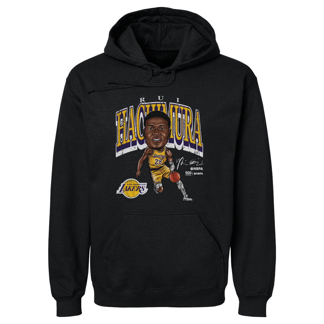 Rui Hachimura Los Angeles Lakers Cartoon WHT