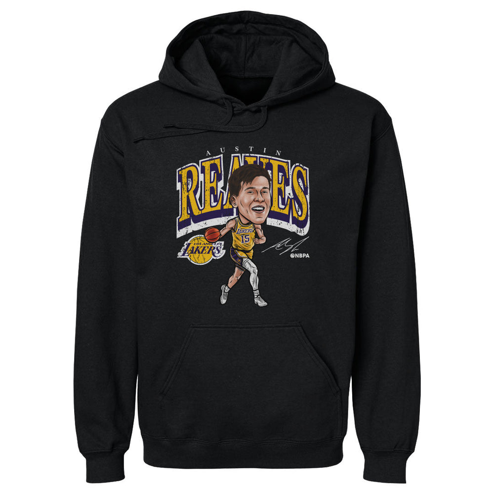 Austin Reaves Los Angeles Lakers Cartoon WHT - Lakers Store