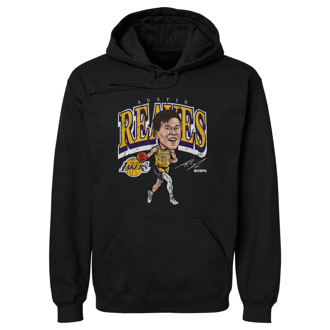 Austin Reaves Los Angeles Lakers Cartoon WHT - Lakers Store