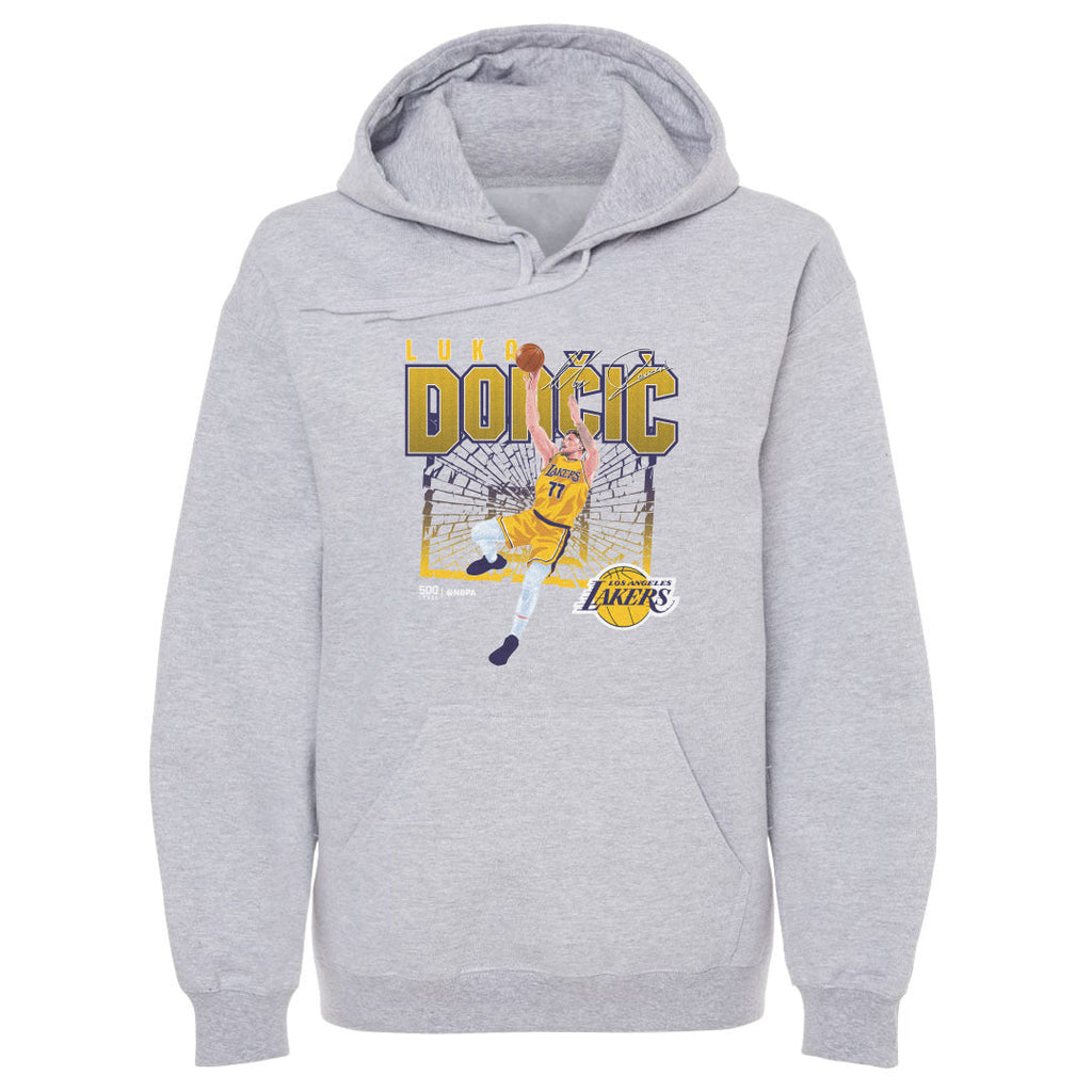 Luka Doncic Los Angeles Lakers Shattered WHT – Lakers Store