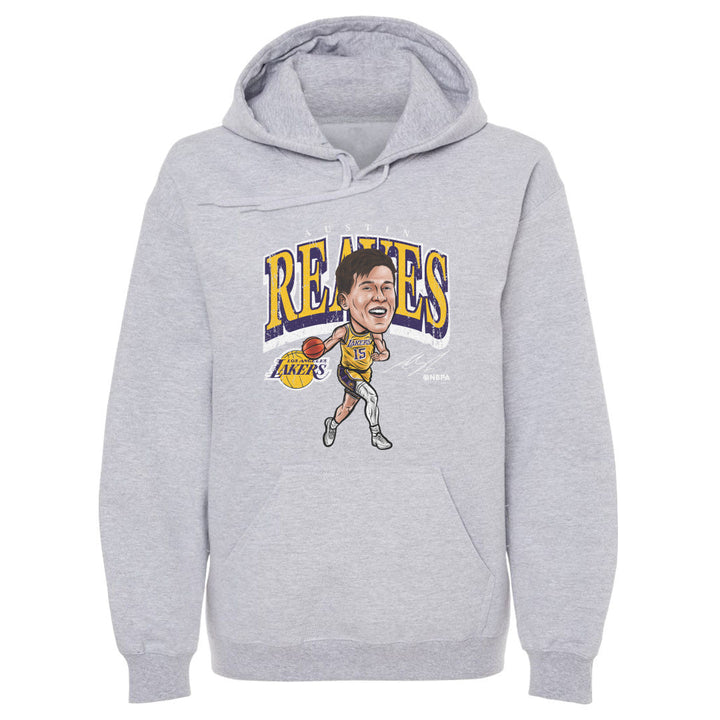 Austin Reaves Los Angeles Lakers Cartoon WHT - Lakers Store