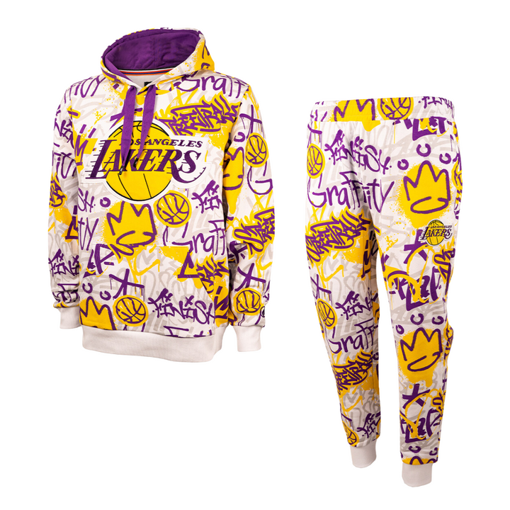 Lakers Graffiti Print Set