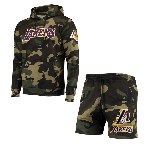 Lakers Camo Team Hoodie Set Lakers Store