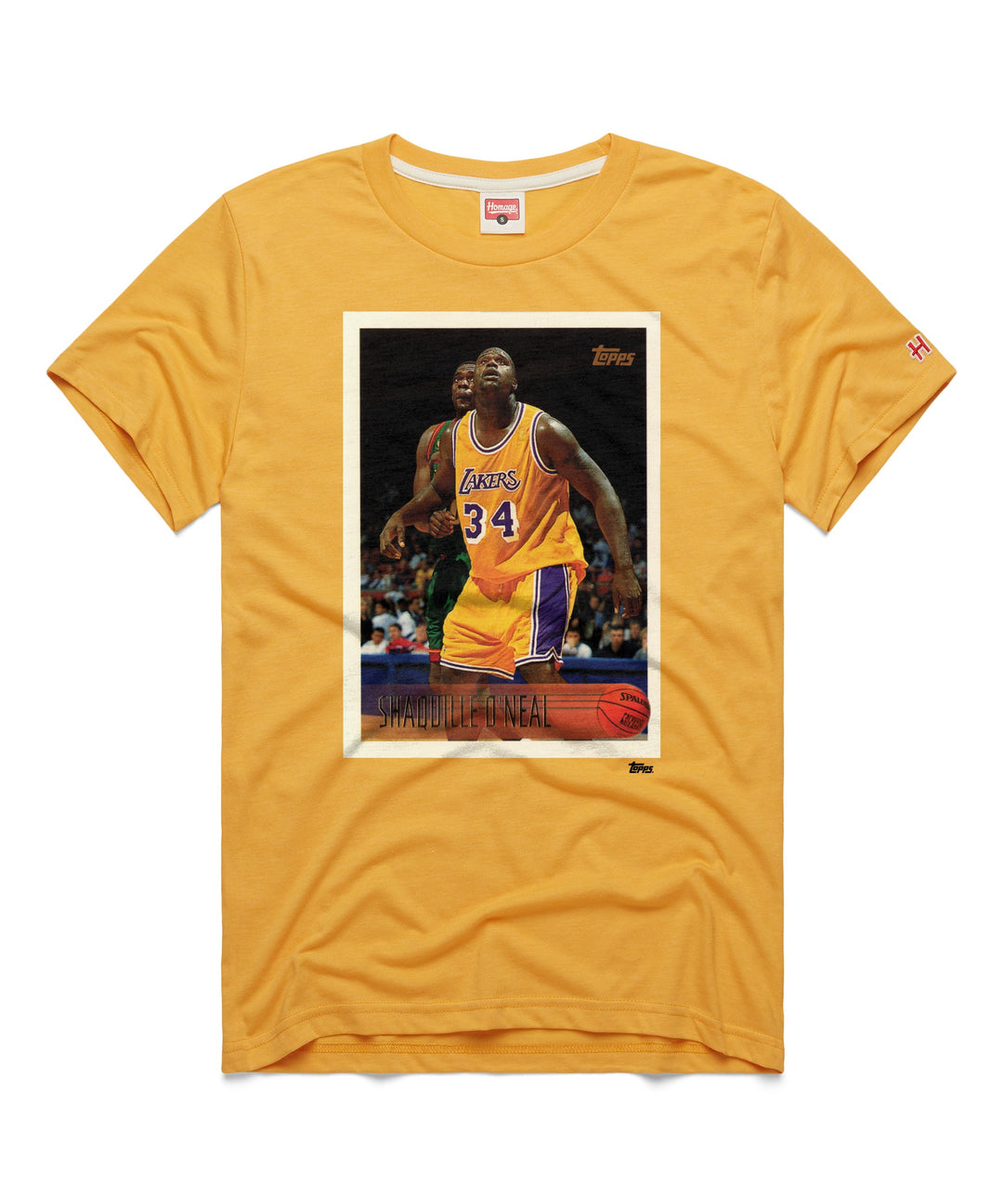 Lakers O'Neal Topps Card SS Tee S Lakers O'Neal Topps Card SS Tee S