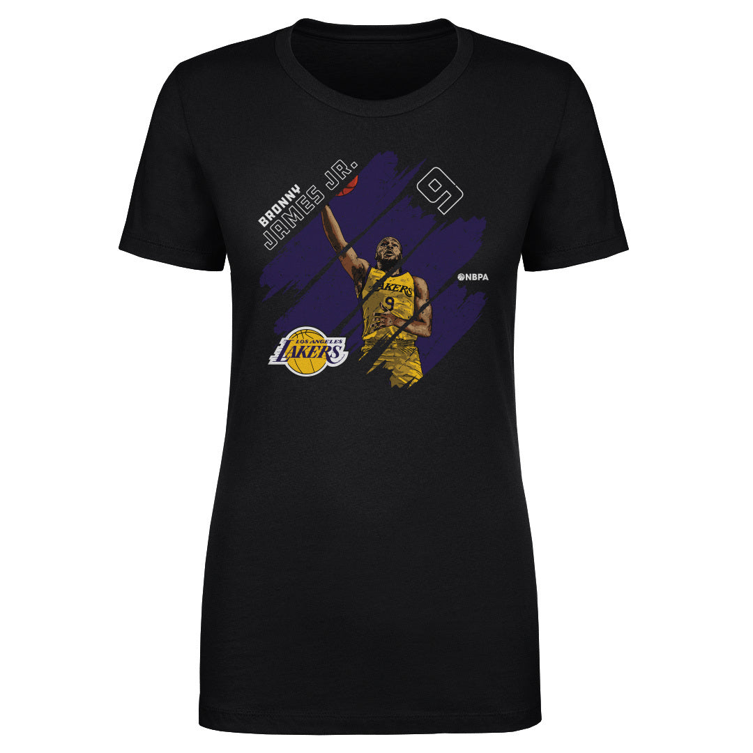 Bronny James Jr. Los Angeles Lakers Stripes WHT