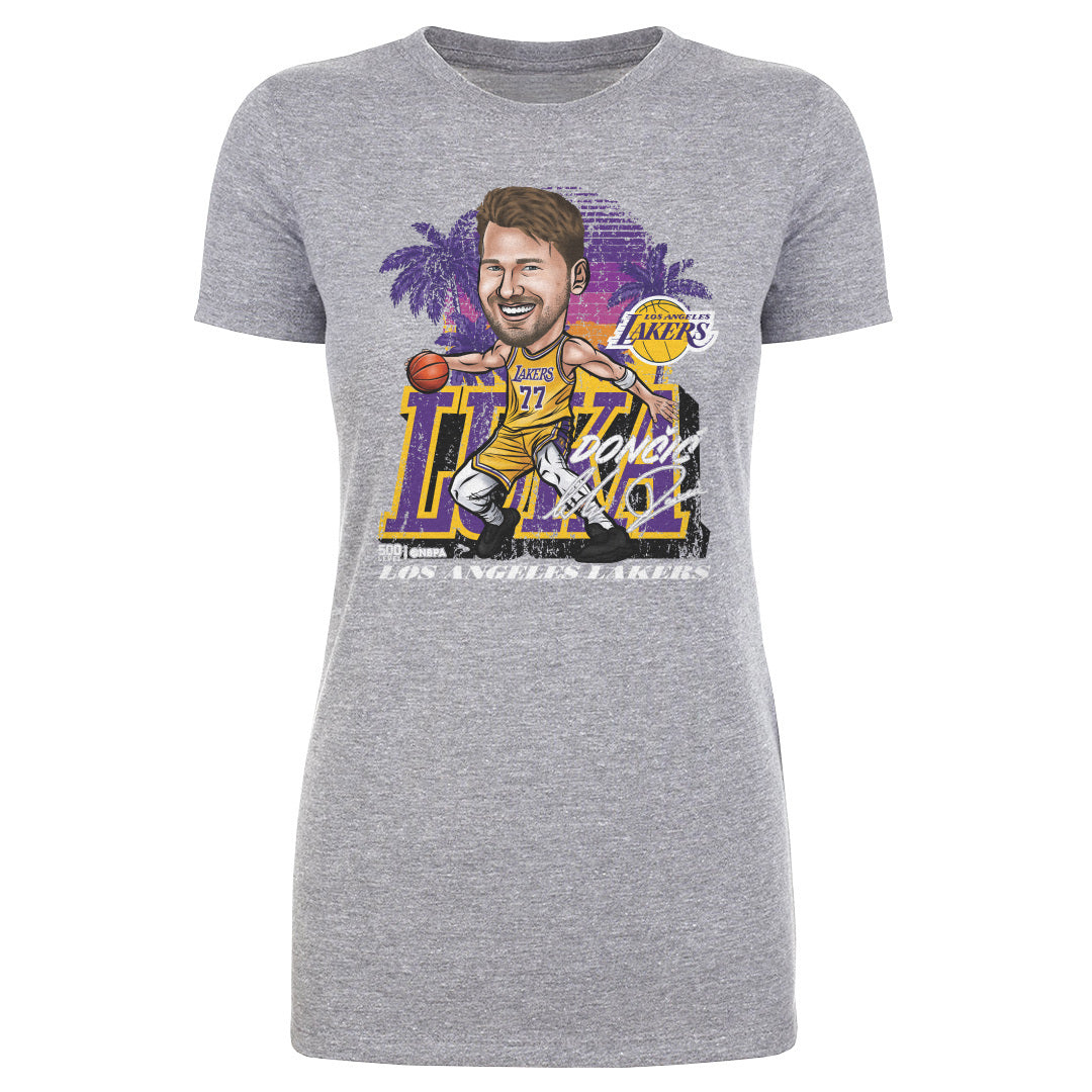 Luka Doncic Los Angeles Lakers City Cartoon WHT