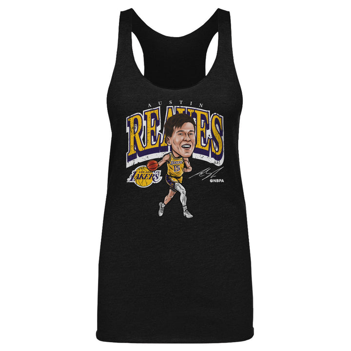 Austin Reaves Los Angeles Lakers Cartoon WHT - Lakers Store