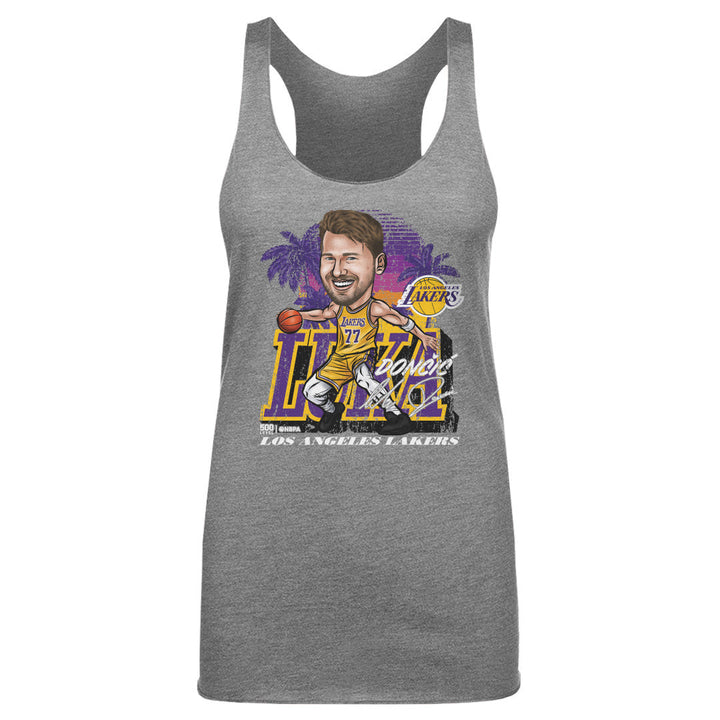 Luka Doncic Los Angeles Lakers City Cartoon WHT