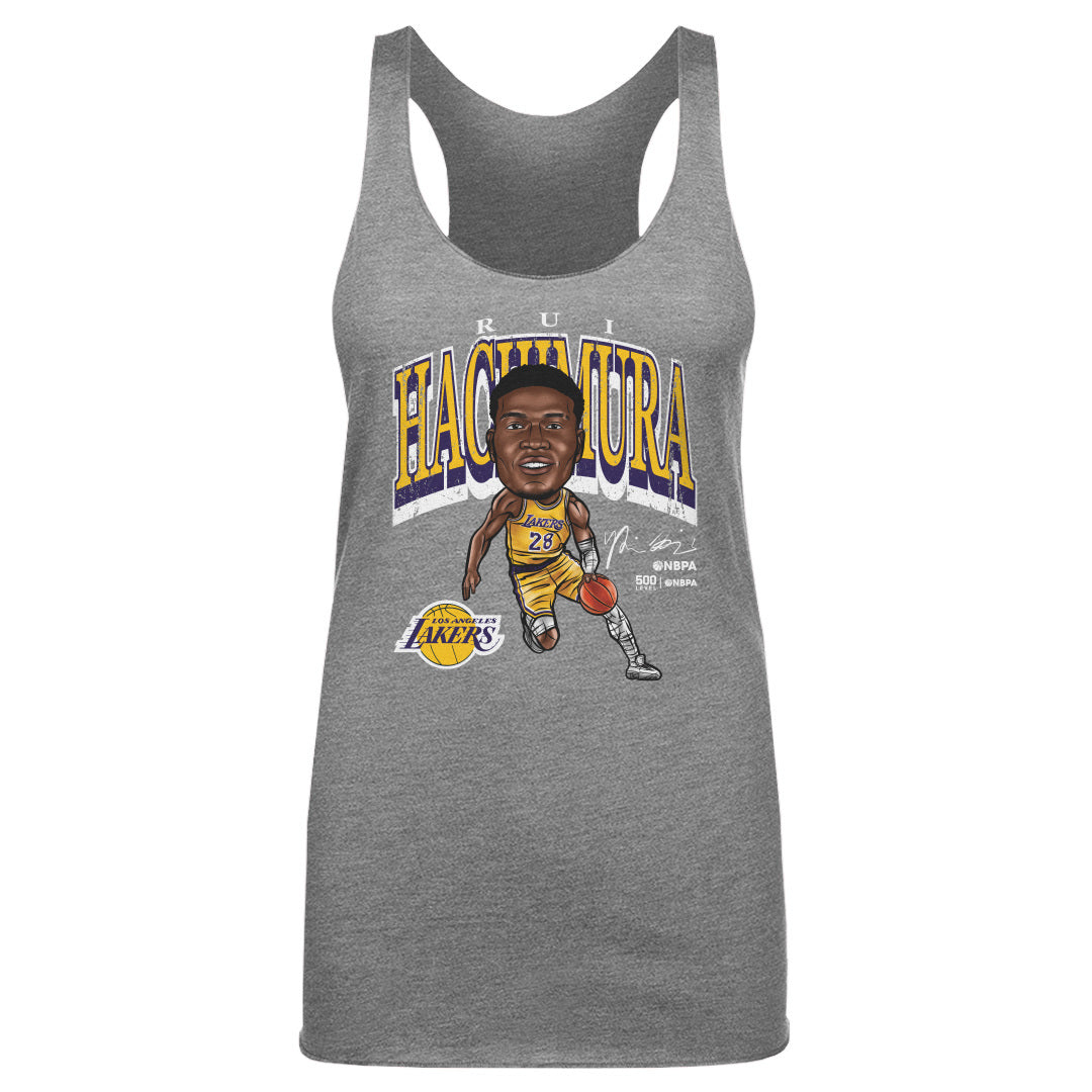 Rui Hachimura Los Angeles Lakers Cartoon WHT