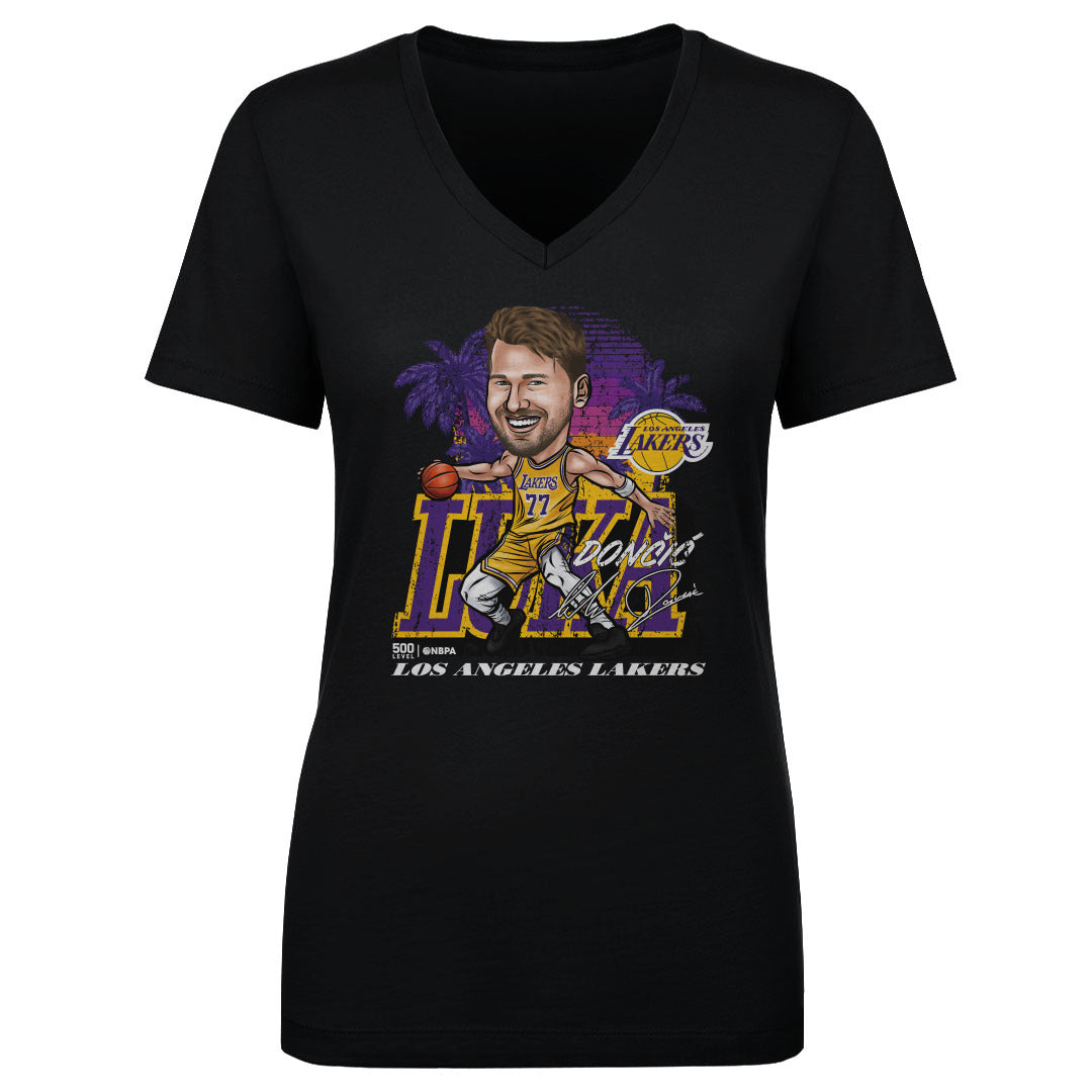Luka Doncic Los Angeles Lakers City Cartoon WHT