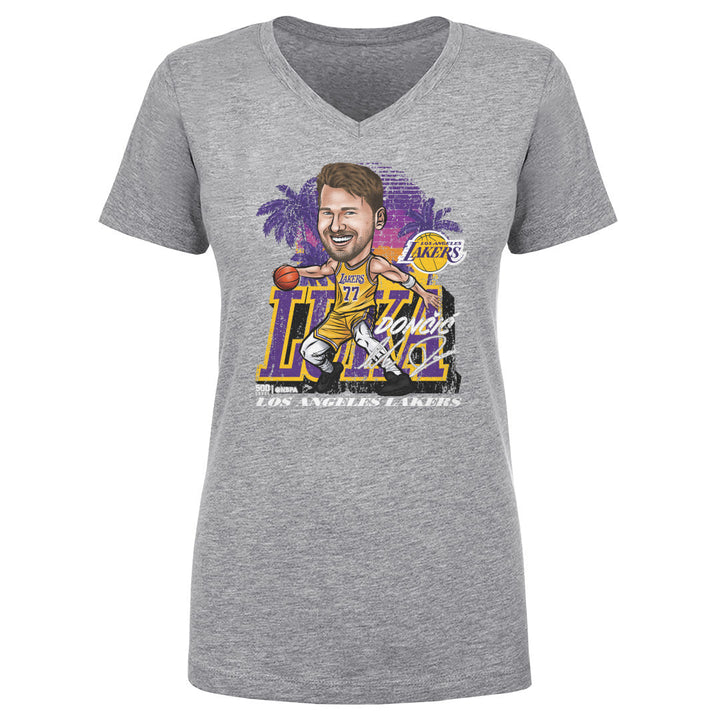 Luka Doncic Los Angeles Lakers City Cartoon WHT