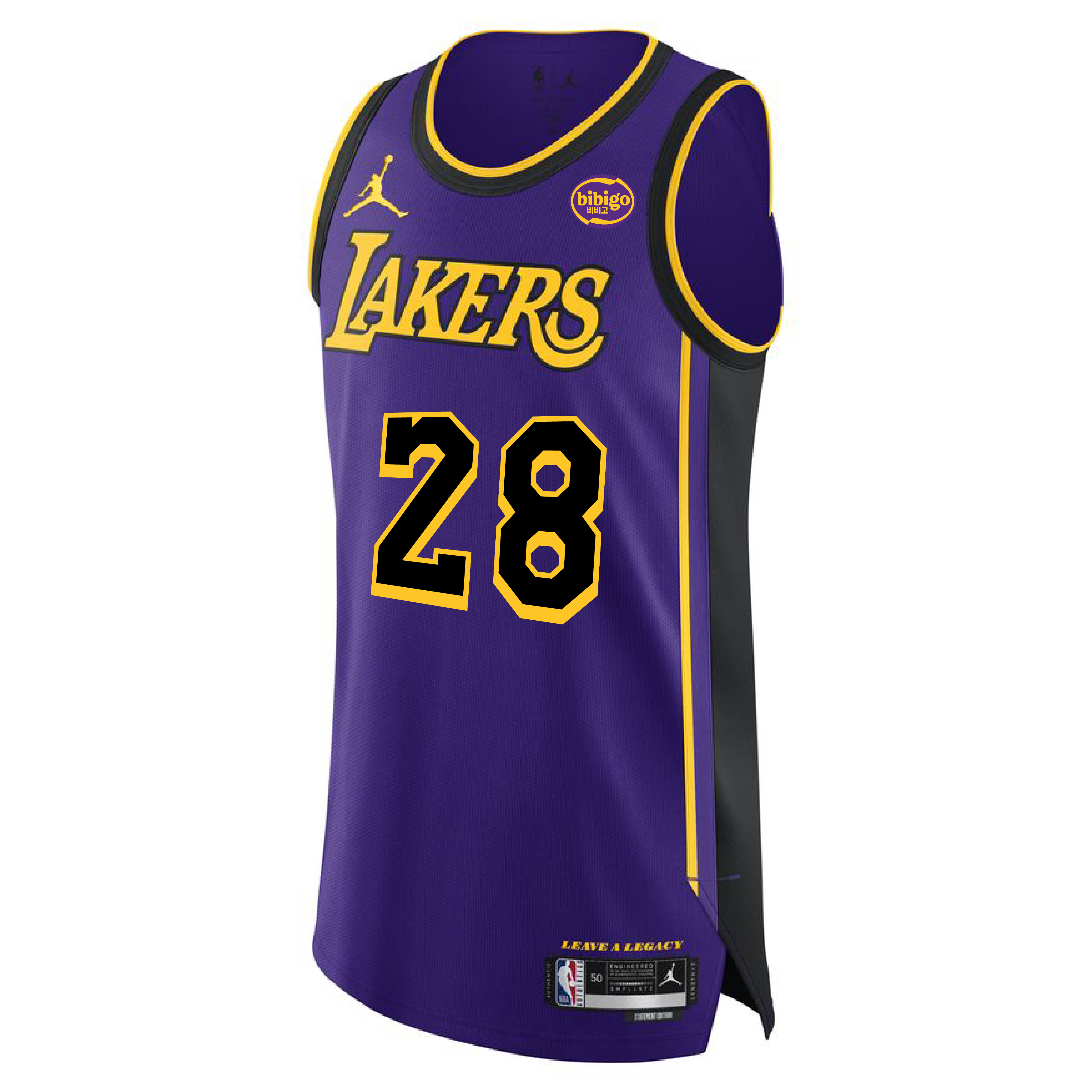 Purple Lakers Official Jersey 2020 Lakers Hachimura Statement