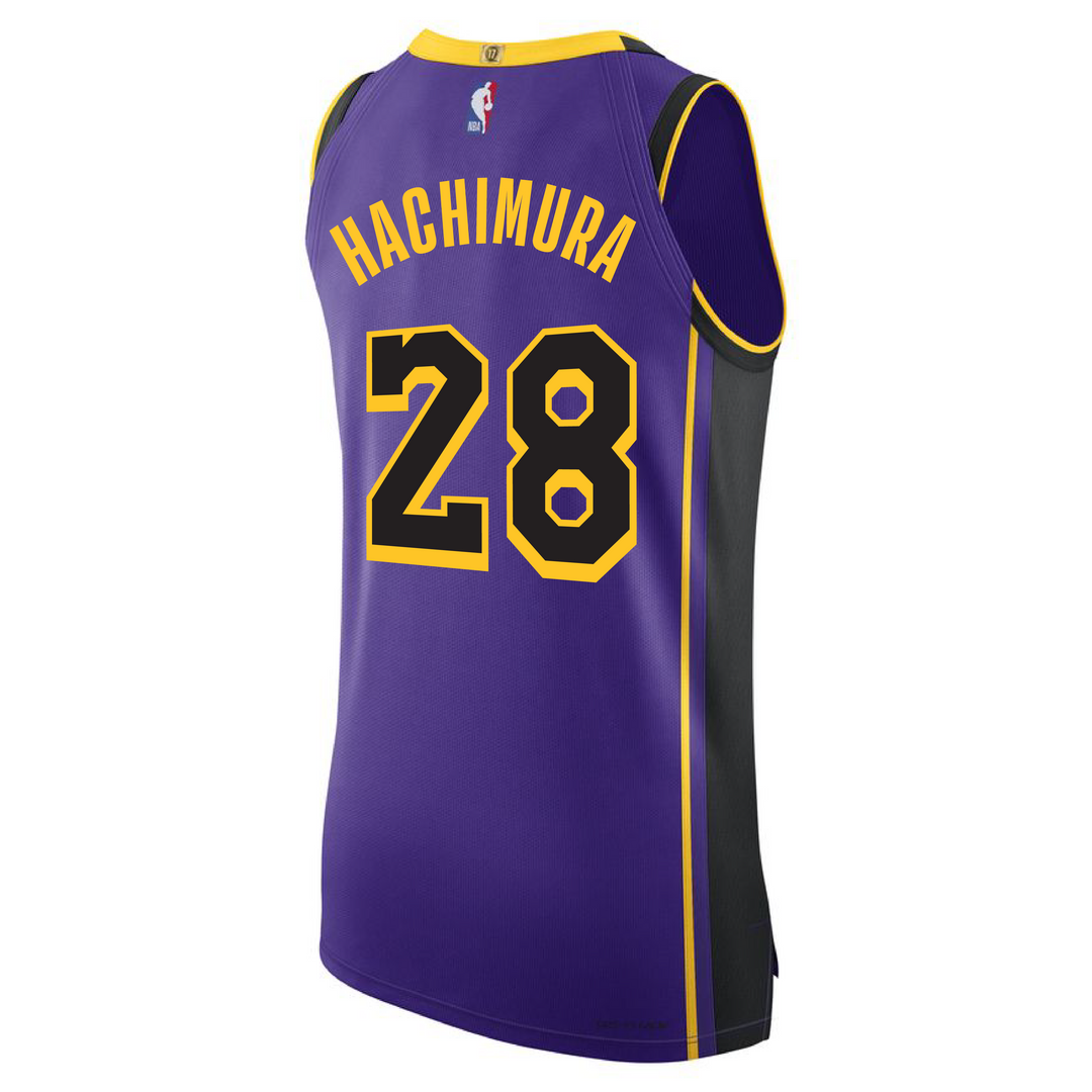 Lakers Hachimura Statement Authentic Jersey Lakers Store