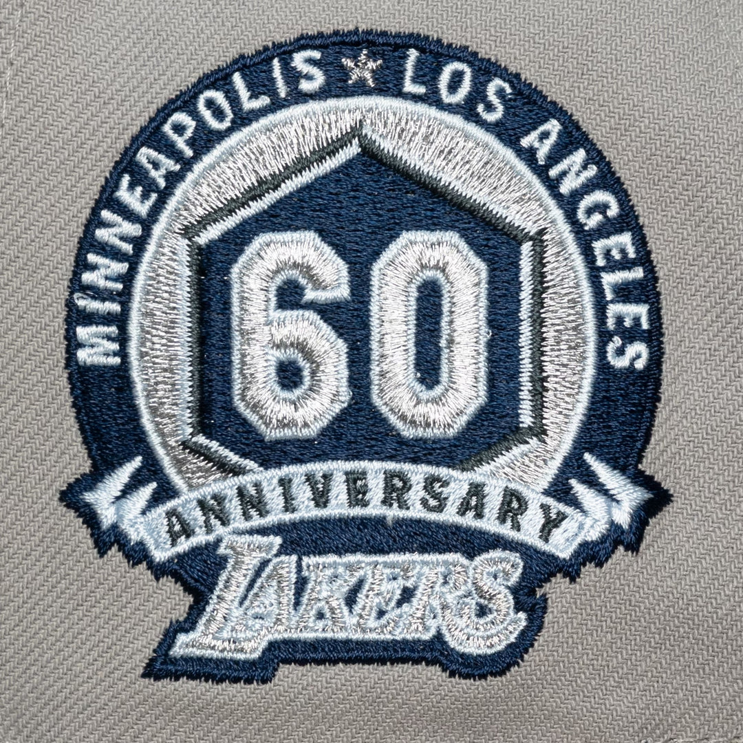 Lakers Washed Blues Cord 2T Snapback Hat - Lakers Store