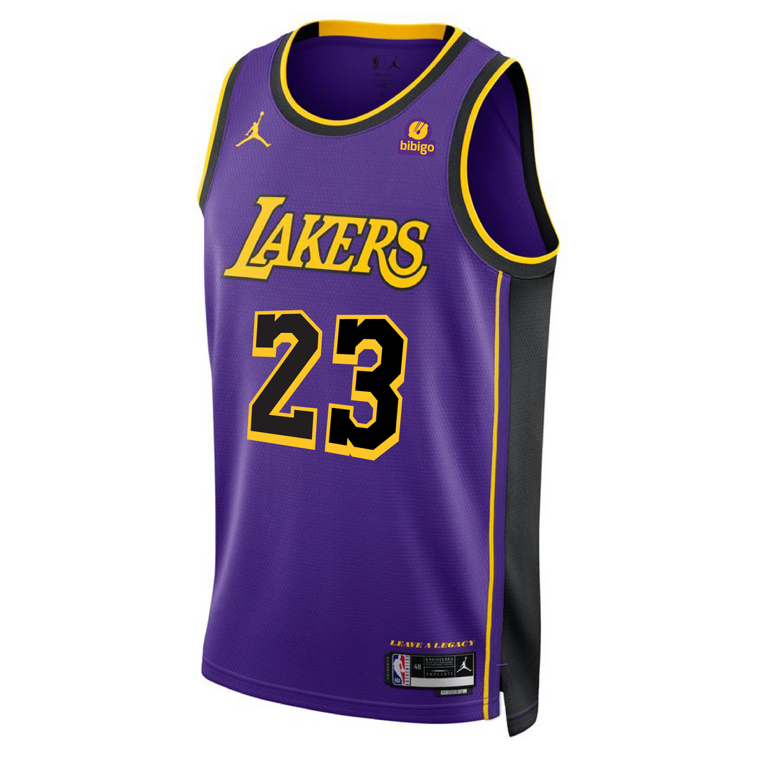 Mitchell & Ness Los Angeles Lakers Shaquille O'Neal Hi-Way Swing Jersey Black - Size 2XL