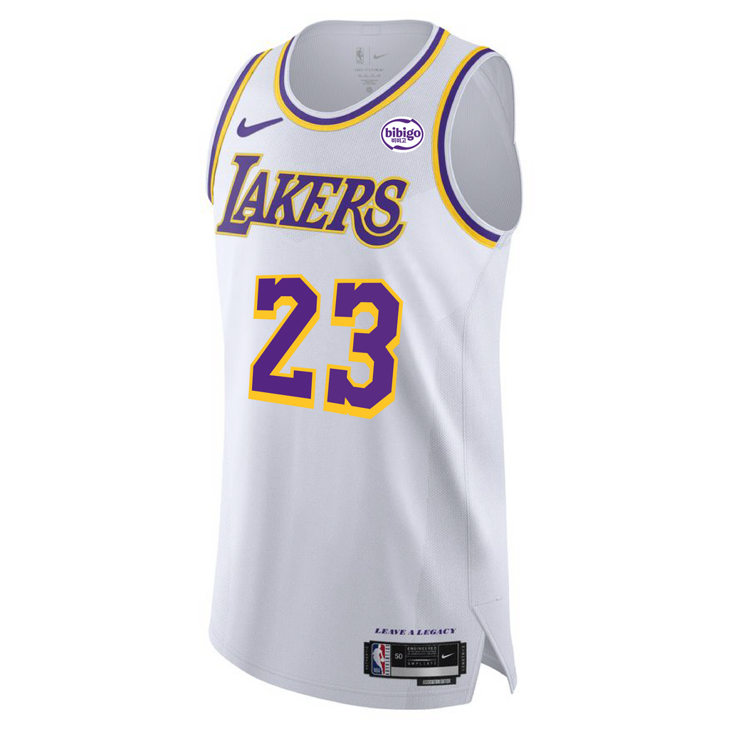 Los Angeles Lakers LeBron James #23 Association Authentic Jersey Los Angeles Lakers LeBron James #23 Association Authentic Jersey