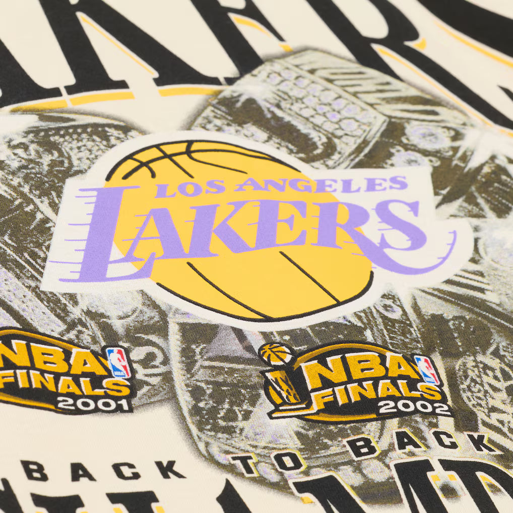 Lakers Cream B2B2B Champs Rings SS Tee - Lakers Store