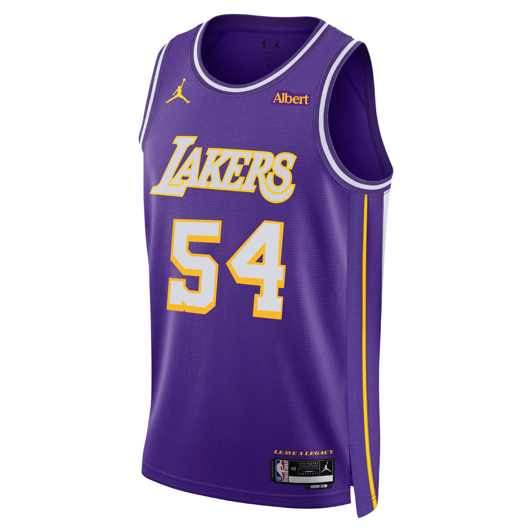 Lakers 26 Mamukelashvili Statement Swingman Jersey