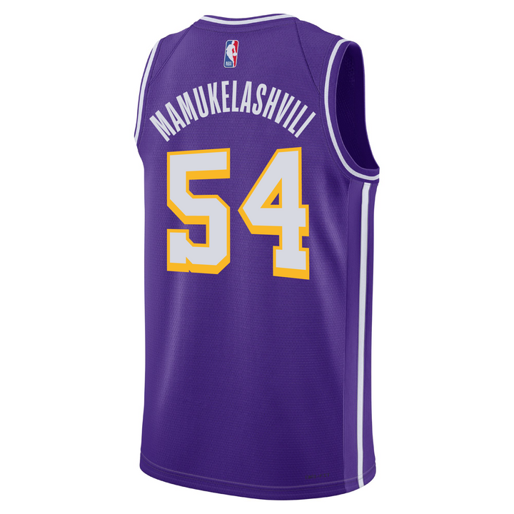 Lakers 26 Mamukelashvili Statement Swingman Jersey