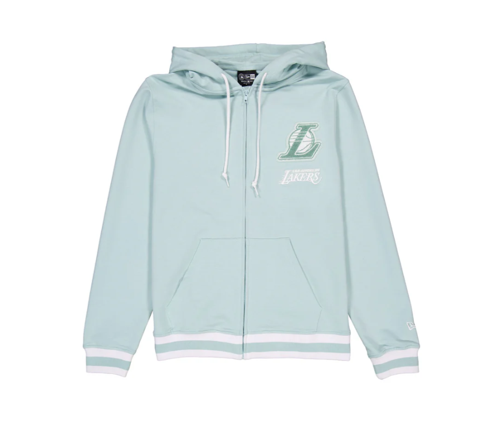 Lakers Logo Select Mint FZ Hood – Lakers Store