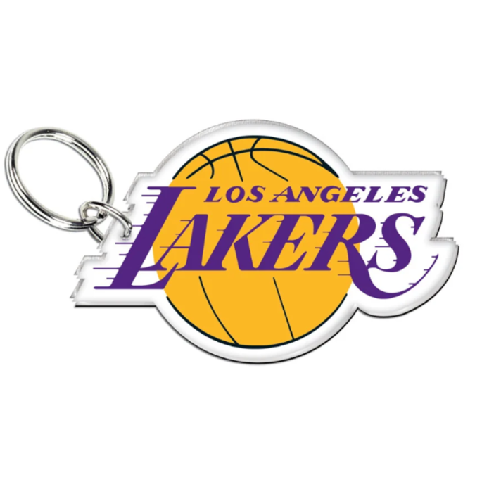 Lakers Primary Logo Acrylic Keychain - Lakers Store