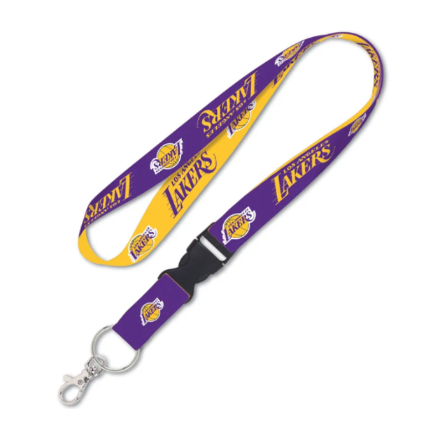 Lakers Primary Logo 2T Lanyard - Lakers Store