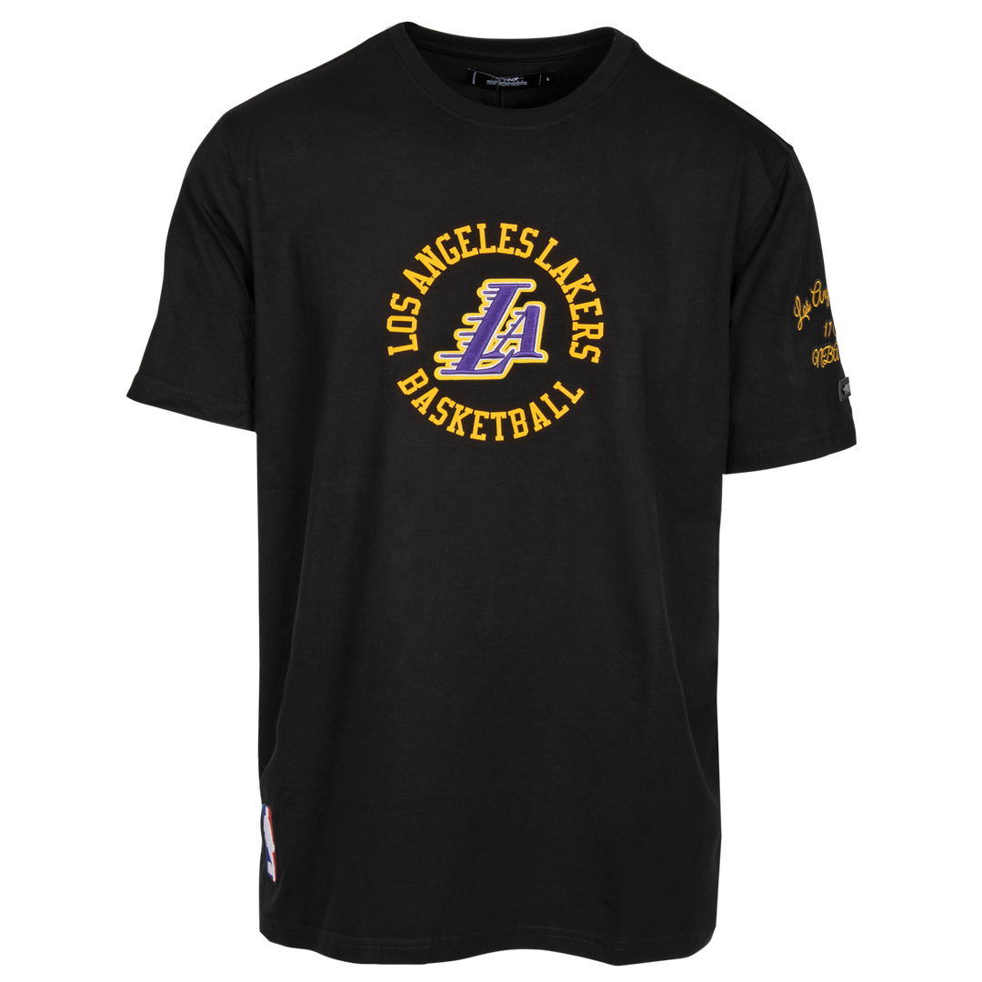 Lakers Hybrid Short Sleeve Blk Tee S