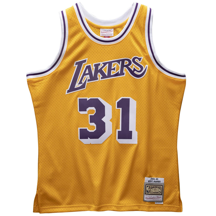 Lakers 1984 Rambis Home Jersey