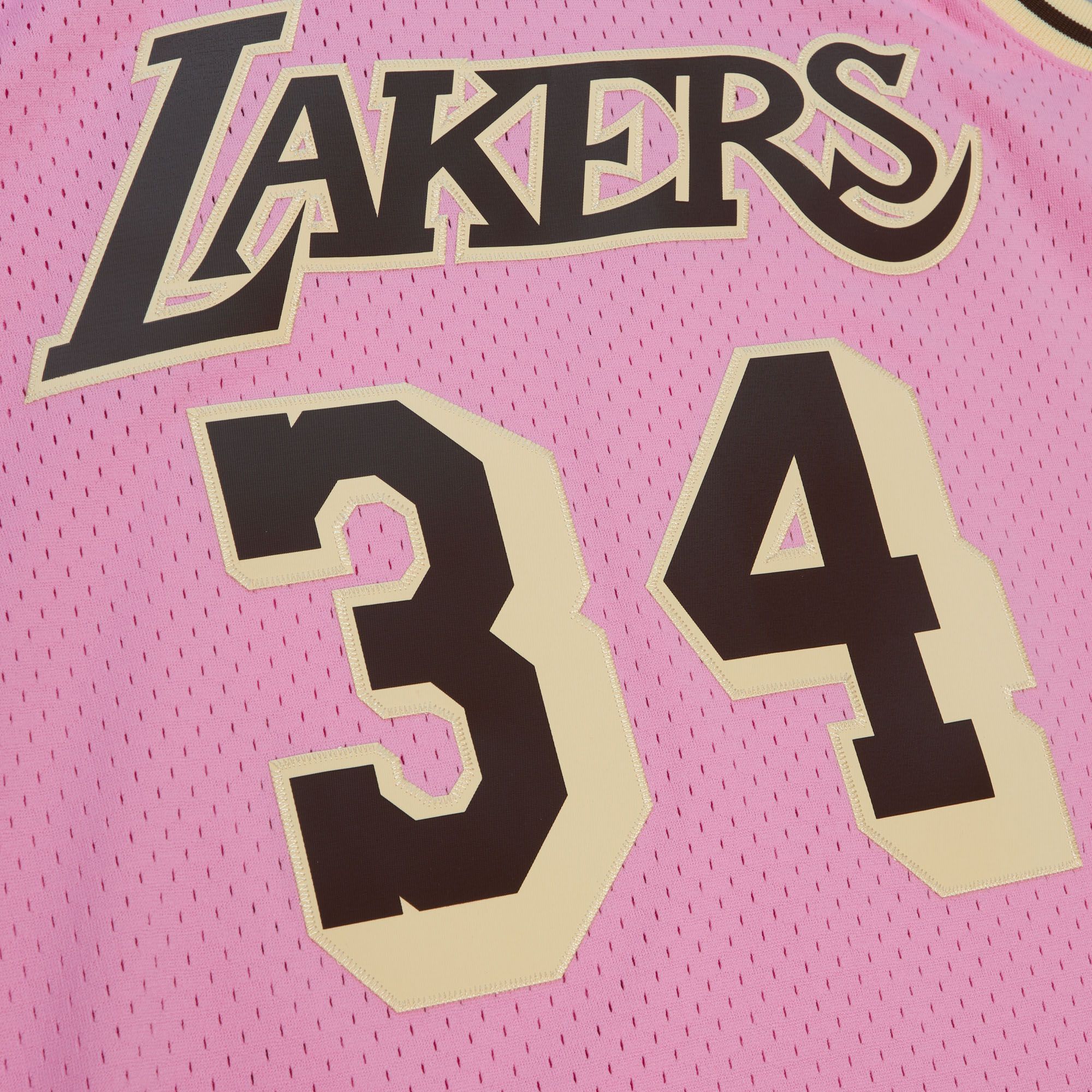 LAKERS PINK BROWN SUGAR ONEAL SWINGMAN JRSY Lakers Store