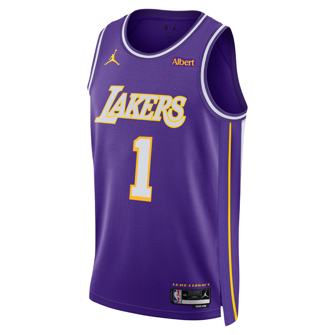 Lakers 26 Thiero Statement Swingman Jersey