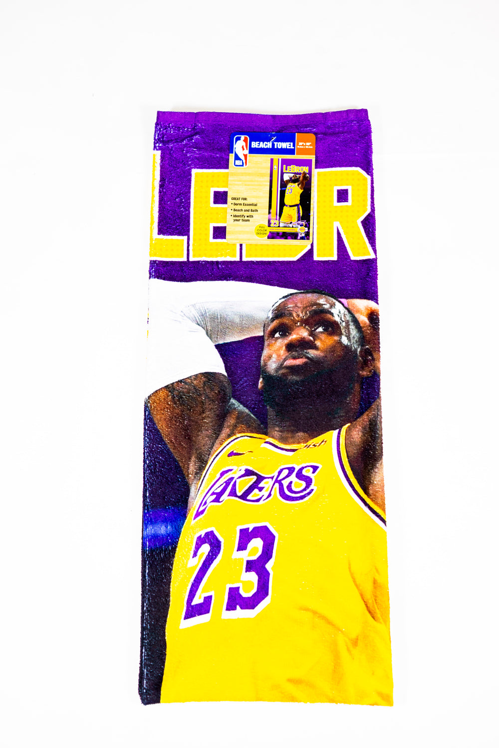 LeBron James Los Angeles Lakers  Beach Towel - Lakers Store