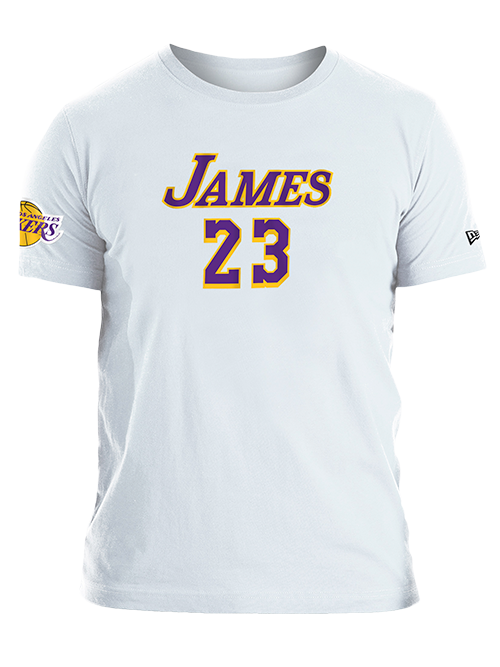 Logo Flip LeBron James Los Angeles Lakers Tee - Lakers Store