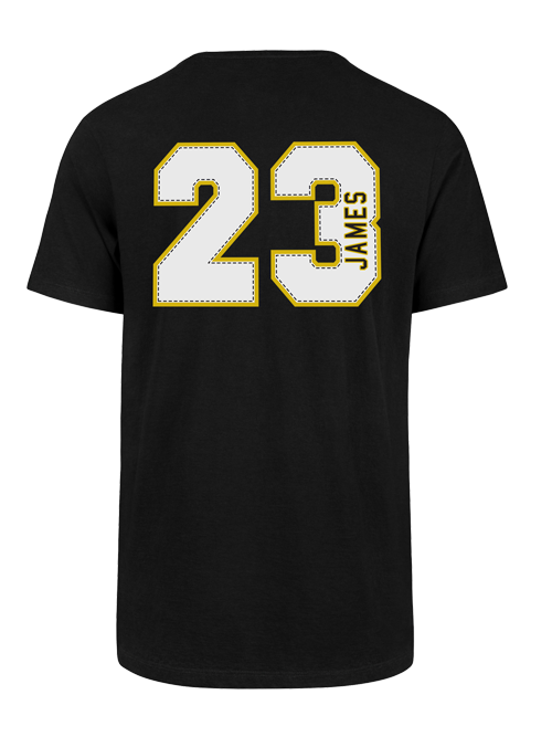 Los Angeles Lakers LeBron James 23 T-Shirt - Black - Lakers Store