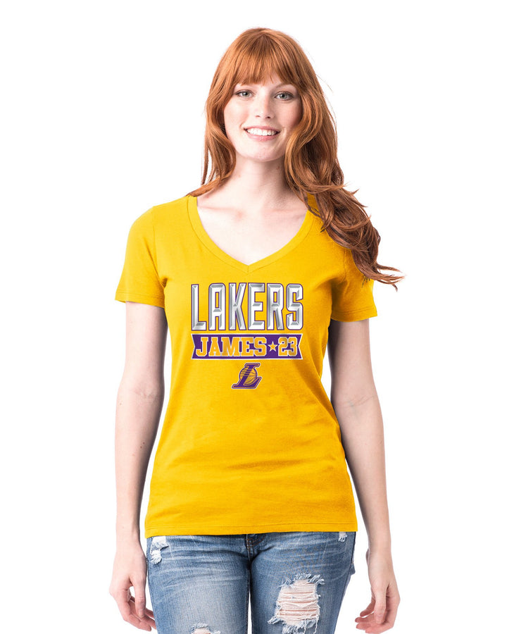 Banner Womens LeBron James Los Angeles Lakers Tee - Lakers Store