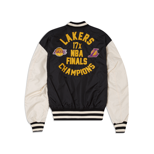 White lakers jacket hot sale