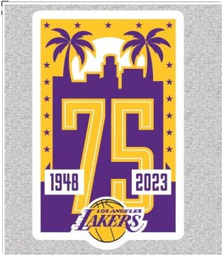 Los Angeles Lakers 75th Anniversary SS Tee - Gray