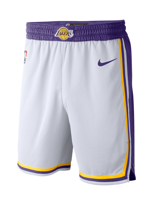 Nike NBA Authentic Los Angeles LA Lakers Swingman Shorts AJ5616