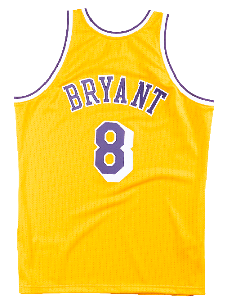 Kobe Bryant 8 Los Angeles Lakers 1996-97 Black Jersey - All