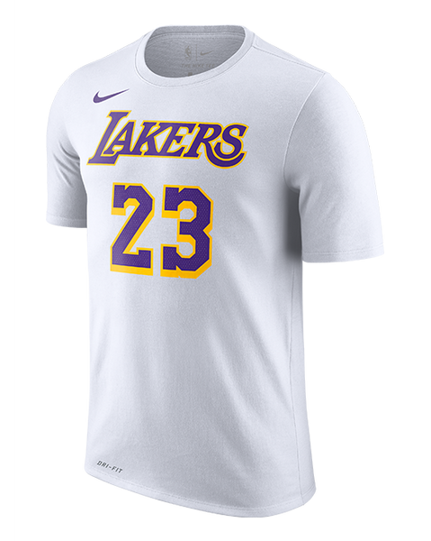 Los Angeles Lakers - LeBron James Backer Name & Number T-Shirt XL