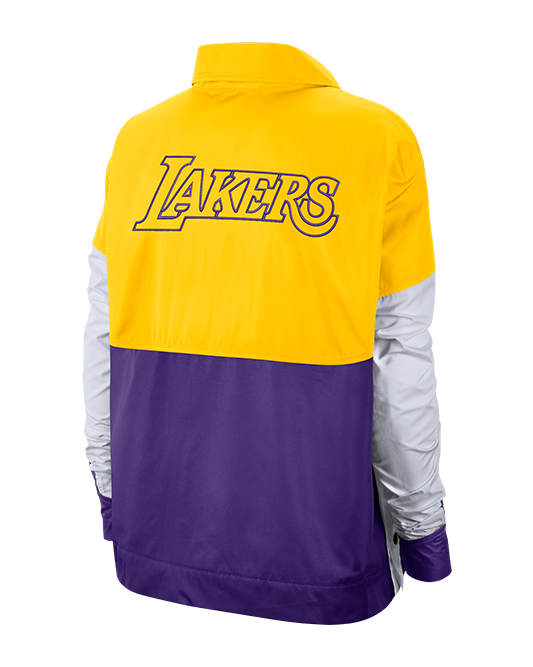 NIKE NBA LOS ANGELES LAKERS COURTSIDE FULL-SNAP LIGHTWEIGHT JACKET |  SPORTGURU.EU